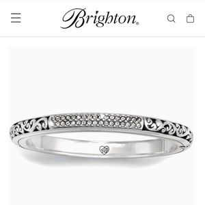 Brighton-Sacred Cross Hinged Bangle Bracelet